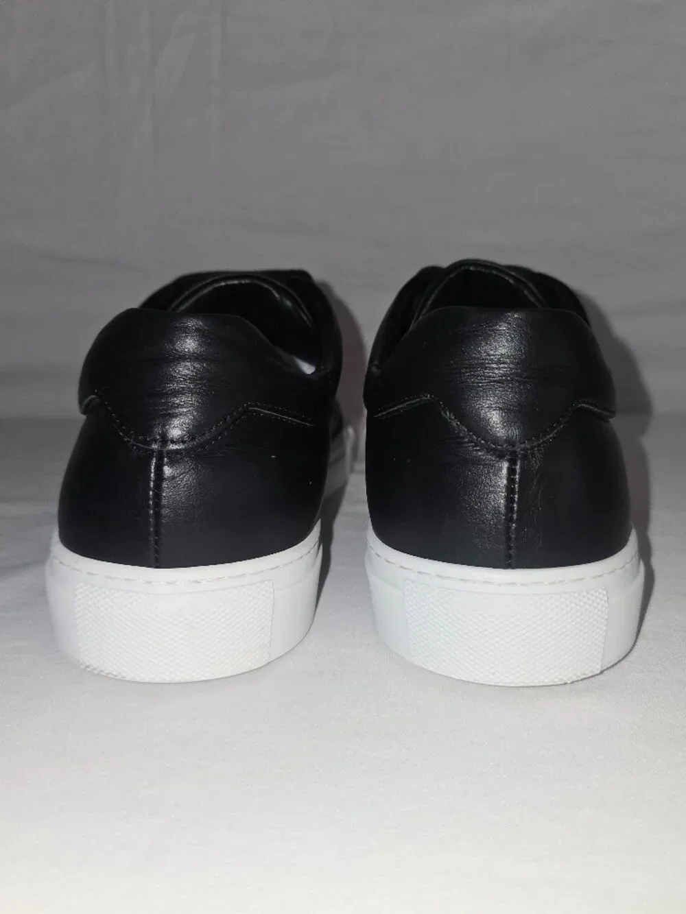 M. GEMI Black Low Top Italian Leather Sneaker Shoes Men's Size EU 45 / US 12